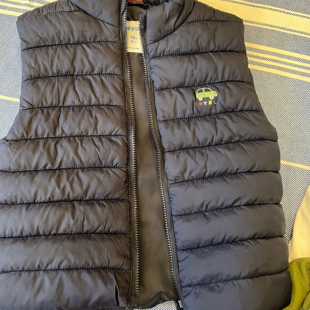 Kids Puffer Vest, Graphic Tee, and Joggers Set - Picture 5 of 5